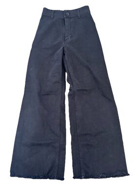 Zara Black High-Rise Wide-Leg Jeans